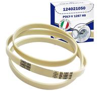 Washing Machine Belt Poly-V 1287 H8 with the Original Code 124021050 for AEG for Electrolux for Zanussi - MADE IN ITALY - Warranty 10 Years - MONTERAL