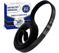 Washing Machine Belt Poly-V 1321 PJ 6 with the Original Code 4693121 for Miele 00781757 for Quelle for Privileg for Matura - MADE IN EU - Warranty 10 Years - MONTERAL