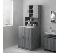 Washing Machine Cabinet Bathroom Laundry Room Cupboard Storage Rack vidaXL