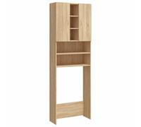 Washing Machine Cabinet Bathroom Laundry Room Cupboard Storage Rack vidaXL