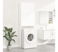 Washing Machine Cabinet Bathroom Laundry Room Cupboard Storage Rack vidaXL