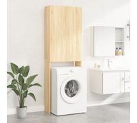vidaXL Washing Machine Cabinet Sonoma Oak Bathroom Laundry Room Cupboard Shelf