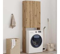 Washing Machine Cabinet Bathroom Laundry Room Cupboard Storage Rack vidaXL