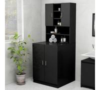 Washing Machine Cabinet Display Bathroom Storage Cupboard Engineered Wood Vidaxl