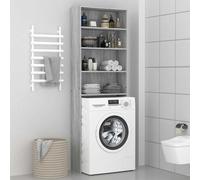 vidaXL Washing Machine Cabinet Grey Sonoma 64x24x190 cm