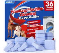 Washing Machine Cleaner - 36 Pack - 18 Month Supply Washing Machine Cleaning Tablets Formulated for Pet Owners, Easy Pet Hair Remover