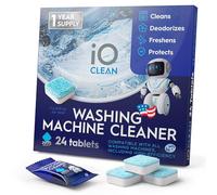Washing Machine Cleaner and Descaler Tablets 24 Pcs - Deep Clean and Descaling for HE Front and Top Loaders Washer - High-Efficiency Tablets for a Fresh, Spotless Laundry, Remove Odor - 1 Year Supply