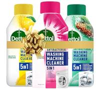Washing Machine Cleaner Bundle, 3 x 250ml, Deep Clean Formula with Pomegranate, Lemon Breeze and Original Scents, Antibacterial Limescale and Residue Remover Antibacterial Kills 99.9% Germs