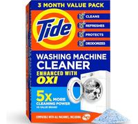 Washing Machine Cleaner by Tide, Washer Machine Cleaner with Oxi for Front and Top Loader Washer Machines, Deep Cleaning Odor Eliminator, 3 Month Supply