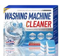 Washing Machine Cleaner & Descaler - 24 Tablets for Deep Cleaning, Freshening HE, Front & Top Load Washers. Septic Safe, Eco-Friendly Limescale & Odor Remover. Also Cleans Laundry Tub Seals