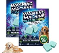 Washing Machine Cleaner Tablets 12 Pack,Pet Hair Cleaner Tablets,Remove Odour & Pet Hair, Eliminates Odour Detergent Residue