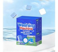 Washing Machine Cleaner Tablets, Active Enzyme Cleaner for Top Load Washers, Eco-Friendly Freshener & Deodorizer, 12 Pack/Box (3)