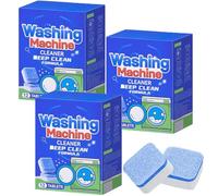 Washing Machine Cleaner Tablets, Deep Cleaning Washer Descaler for Cleaner Drum, Remove Dirt, Odor, Pet Hair, Limescale Buildup & Keep Your Washer Fresh (3Pcs)