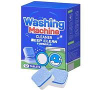 Washing Machine Cleaner Tablets, Deep Cleaning Washer Descaler for Cleaner Drum, Remove Dirt, Odor, Pet Hair, Limescale Buildup & Keep Your Washer Fresh (1Pcs)