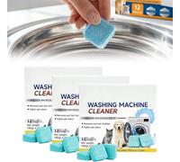Washing Machine Cleaner Tablets for Pet Owners, 2026 Upgraded Washer Deep Cleaner, Deep Clean Washer Tub to Remove Residue Dirt Grime, Compatible with HE Top Load Front Load Washing Machines (3Box)