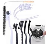 Washing Machine Cleaning Brush,Dryer Vent Cleaner Kit,Crevice Brush for Bathroom, Shower & Kitchen - Scrub Brushes with Long Handle,Household Cleaning Tools Tile,Sink,Small Spaces,Grout Cleaning
