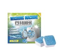 Washing Machine Cleaning Tablets, 12 Tablets, Washing Machine Cleaning and Descaling Tablets, Remove Odors and Buildup, No Residue, Suitable for Drums and Internal Seals