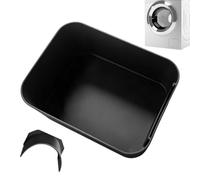 Washing Machine Collection Tray, Black, Leakage Protection Tray, Raised Rim | Environmentally friendly plastic material with thick construction. Raised rim traps water and soil damage.