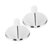 Washing Machine Control Knobs White 2pcs Replacement Plastic | Dryer Timer Use, Easy-install Pair, Adjustable Settings, Compact Appliance Part for Home Repair