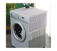 Washing Machine Cover 2 Pcs Lace Embroidery Washing Machine Covers Sunscreen Anti-slip Dust Cases For Protective Cover Decoration For Washing Machine(Mix color 8,55x145cm)