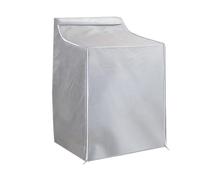 Washing Machine Cover 2pcs Waterproof Fully Automatic Drum Washing Machine Cover Protects From Sun And Water Damage Universal Fit For Home(Silver)