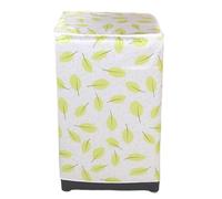 Washing Machine Cover 2pcs Waterproof Washing Machine Dryer Cover Sunscreen Passport Cover Coated Silver Protection Case Zippered Roller For Home Kitchen(Green)