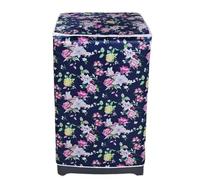 Washing Machine Cover 2pcs Waterproof Washing Machine Dryer Cover Sunscreen Passport Cover Coated Silver Protection Case Zippered Roller For Home Kitchen(Deep Blue)