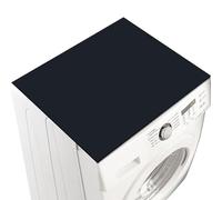 Washing Machine Cover, 60 x 60 cm, Washing Machine Cover, Can Be Cut, Non-Slip, for Washing Ashes, Fridge, Kitchen (Black)
