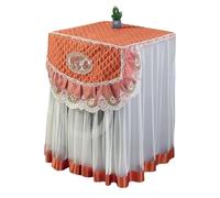 Washing Machine Cover Drum Washing Machine Cover Fabric Covers Blue Lace Washer Case(Style19)