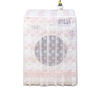 Washing Machine Cover Fully Automatic Drum Washing Machine Cover Lace Embroidery Sunscreen(Color 03)