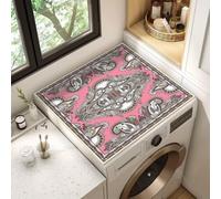 Washing Machine Cover,Washer And Dryer Countertop，Color 1：60 x60 cm | Scratch-Resistant,Quick-Drying,Washer Or Dryer Top Protector Mat,Non-Slip Laundry Room Shelf Pad,Universal,Kitchen,Bathroom