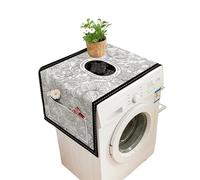 Washing Machine Cover Waterproof Cover Dustproof Protection Washing Machine Protector Household Refrigerator Top Microwave Cloth Home Decor(E,M 45 X 140cm)