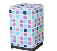 Washing Machine Cover Waterproof Washing Machine Dryer Cover Sunscreen Passport Coated Silver Protection Case Zippered Roller Dustproof(H13)