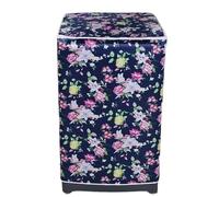 Washing Machine Cover Waterproof Washing Machine Dryer Cover Sunscreen Passport Cover Coated Silver Protection Case Zippered Roller For Home Kitchen(Deep Blue)