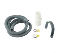 Washing Machine Dishwasher Drain Hose Extension Kit 1.5M/2M/3M | PP Material, , Easy Install, Fits All Brands, Includes Connector And Clamps, Grey