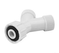 Washing Machine Dishwasher Y Splitter Joiner, Plastic Material, Double Inlet Adapter, Hot or Cold Water