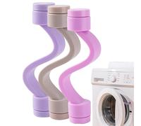 Washing Machine Door Holder - 10 cm Flexible Spacer, Pack of 3 Odour Device, Purple Pink Grey Ventilation Aid Practical Drying Aid Universal Machine Care Efficient S