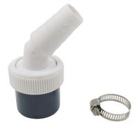 Washing Machine Drain Adapter, 40mm Y Splitter Hose Connector Dual Head ABS Plastic Leak Proof Sealed Fit for Laundry Room Bathroom(Single Head)