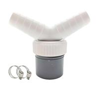 Washing Machine Drain Adapter Y-Connector, 0.75"-0.95" Double Connection Adaptor for Washing and Machine, Durable Durable Thickened Drain Pipe Connector for Hose Diameter 40 mm Input with Hose Clamp