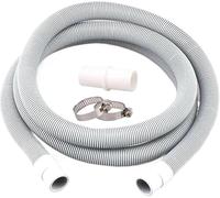Washing Machine Drain Hose 1/2/3M Washing Machine Dishwasher Drain Waste Hose Extension Pipe with Bracket Set(3.0M)