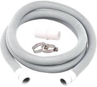 Washing Machine Drain Hose 1/2/3M Washing Machine Dishwasher Drain Waste Hose Extension Pipe with Bracket Set(3.0M)