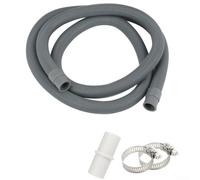 Washing Machine Drain Hose 2.5m with Right Angle End - Extra Long Waste Pipe for Dishwasher & Washer Dryer - Fit 19mm 21mm(2m)