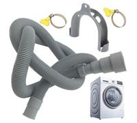 Washing Machine Drain Hose Extension - Universal Flexible Thickened Outlet Pipe With Multi-Size Adapters 20/24/30/38mm, Anti-Leak Durable Washer Water Drain Tube Kit | For Laundry Room Bathroom Home P