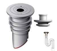 Washing Machine Drain Hose Seal, Anti-Odour Floor Drain Seal, Sewer Pipe Compression, Versatile Backflow Prevention for Sinks, Laundry, Bathroom and Kitchen Drains, Waterproof E