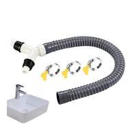 Washing Machine Drain Hose T Piece - Leak-Proof Perfect Fit Adapter | Hose Distributor for Dishwasher Air Conditioning | Laundry Room Tight Spaces Flat Connection