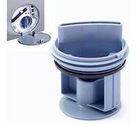 Washing Machine Drain Outlet Seal Cover, Blue Replacement Drainage Pump Plug Washer Repair Part Fit for Siemens Bosch WM1095/1065 WD7205