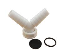 Washing Machine Drain Pipe Connector Three-In-One Two-In-One Converter Y-Shaped Forked down Pipe Hose Connector Household Applia(1 inch)