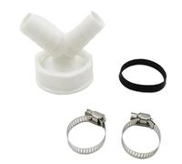 Washing Machine Drain Pipe Connector Three-In-One Two-In-One Converter Y-Shaped Forked down Pipe Hose Connector Household Applia(1 1/2 inch)