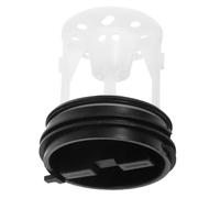 Washing Machine Drain Pump Outlet Valve Black Abs Cover Plug Filter
