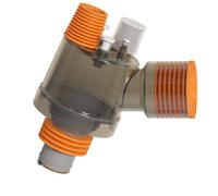 Washing Machine Drain Splitter Connector, ABS Three-Port Hose Adapter with Bottom Outlet and Angled Side Inlet for Laundry Floor Drain Routing, Single Unit